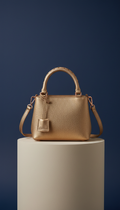 Gold Pebbled Mini Crossbody