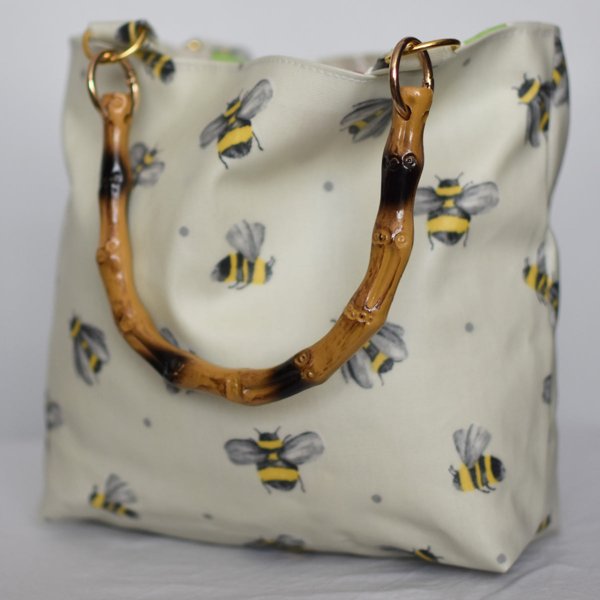 Bee Bamboo-Handle Tote